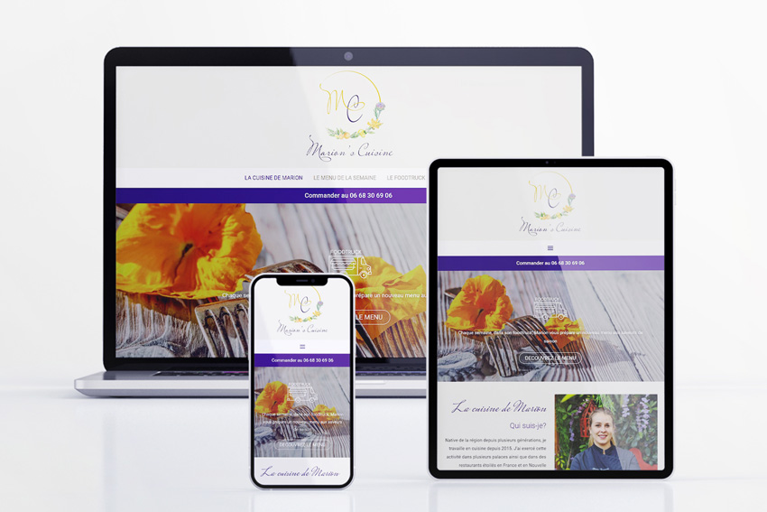 site web foodtruck Marion's cuisine