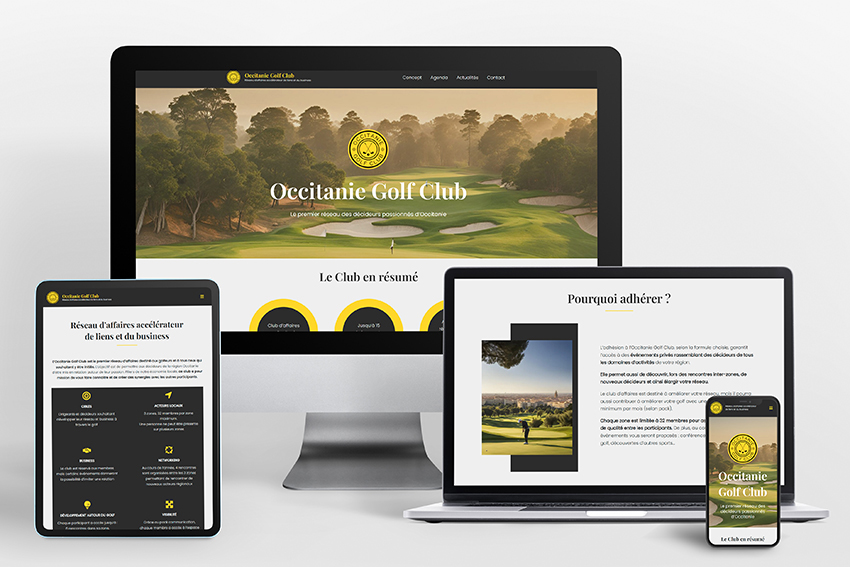 Site web Occitanie Golf Club
